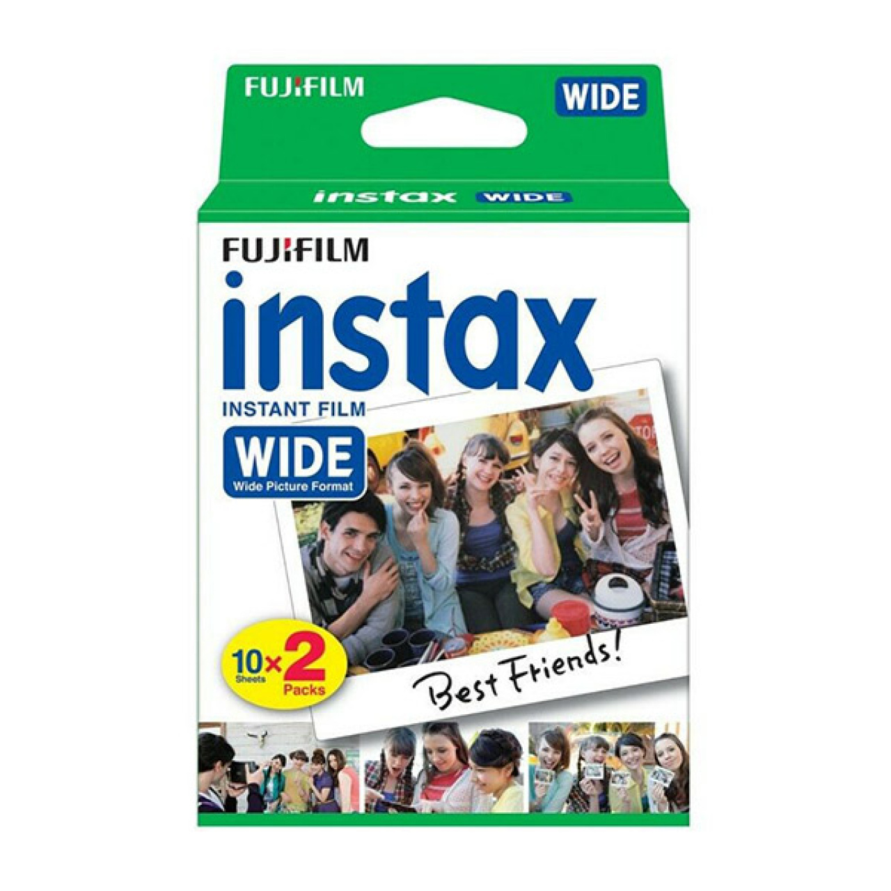 Recharges 2 x 10 photos Instax Wide couleur
