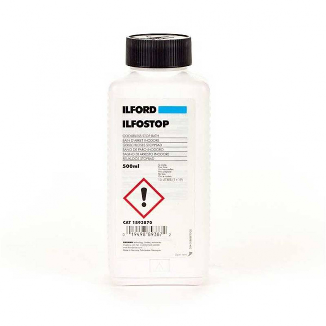 Ilford Ilfostop 500ml - Bain d'arrêt
