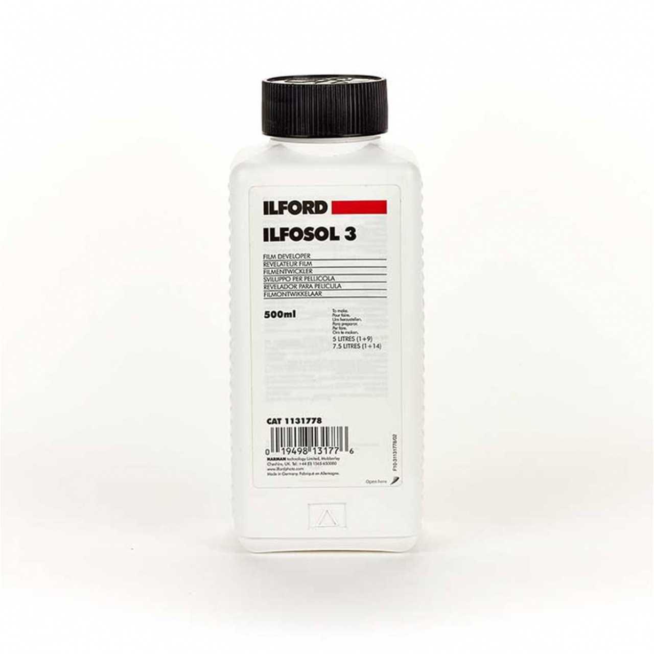 Ilford Ilfosol 3 0,5 Litre - Révélateur